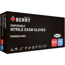 Vienreizlietojami cimdi, nitrila, melni, M izmērs