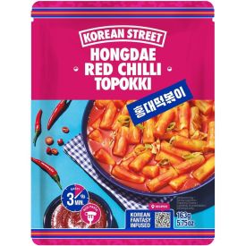 Рисовые лепёшки быстрого приготовления с соусом красного чили, Hongdae, сладко-острые, 163 г