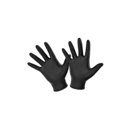 Vienreizlietojami cimdi, nitrila, melni, M izmērs, 100 gab.