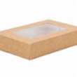 Box with window and hinged lid, (26x19x5cm), 100 pcs.