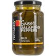 Jalapeno peppers, halves, mild, 400g