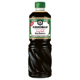 Dabiski raudzēta sojas mērce, par 43% mazāks sāls saturs, Kikkoman, 975 ml