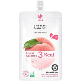 Конжаковое желе со вкусом персика, с подсластителями, Jelly.B, 150 мл