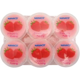 Jelly Dessert Nata De Coco with Strawberry Flavour, 480g (6x80g)