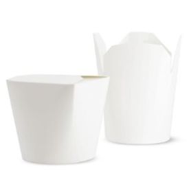 Коробка WOK, картонная, белая, 750мл, 50 шт.