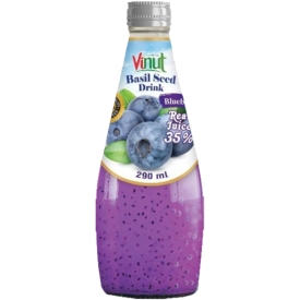 Dzēriens ar bazilika sēklām un melleņu garšu, 290ml