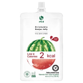 Konjac želeja ar arbūza garšu, ar saldinātājiem, Jelly. B, 150ml